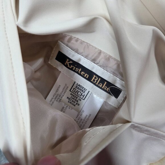 Kristen Blake Vest Small Cream Faux Fur Reversible Zip Up Boho Old Money - Picture 2 of 11